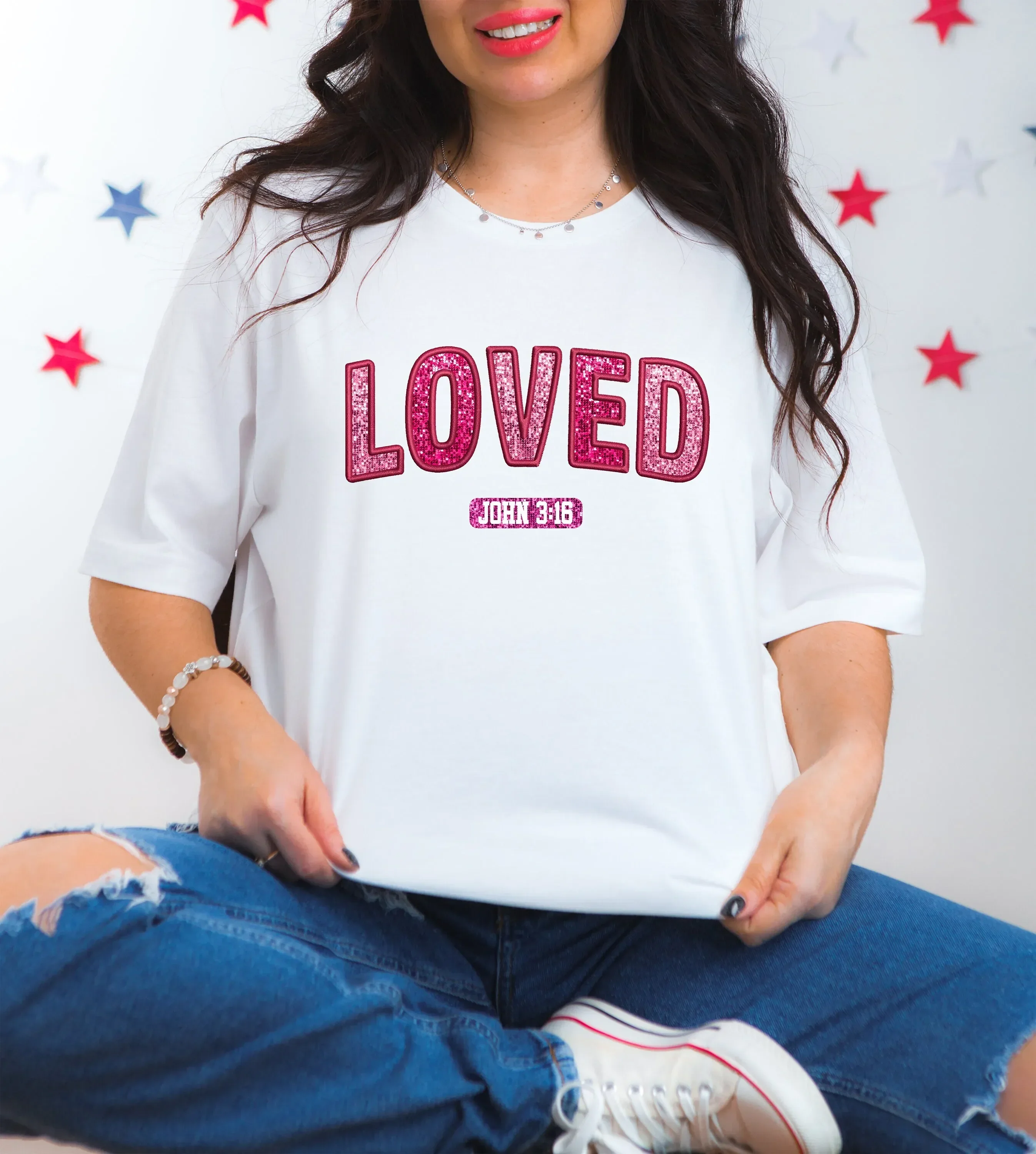 John 3 15 Loved T Shirt Religious Christian Valentines Love Couple Idea Valentine Long Girlfriend