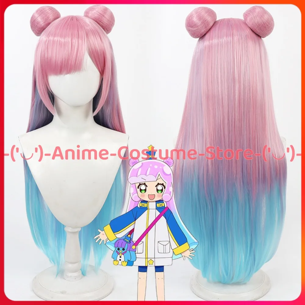 

Cute Slime Puniru Cosplay Wig Hair Buns Anime Game Character Halloween Carnival Party Costume Wigs Heat Resistant Synthetic Hair