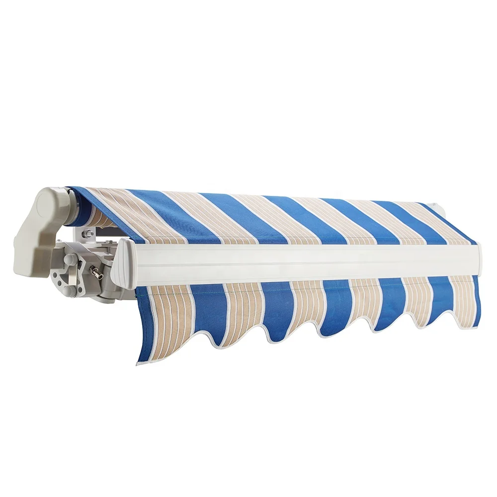 Custom Remote Control Screw Fix Motorized Retractable Awning Canopy Rust Prevention Retractable Sunshade Canopy
