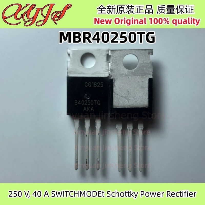 5Pcs/LOT MBR40250TG B40250TG TO-220 MBR40250 250 V, 40 A SWITCHMODEt Schottky Power Rectifier Original New 100% quality