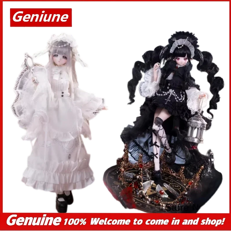 

Come4free Bjd Doll 1/6 Rooted Hair Articulated Figure Trendy Collectible Toy Elf Green Lace Dress Blind Box For Adult Hobby