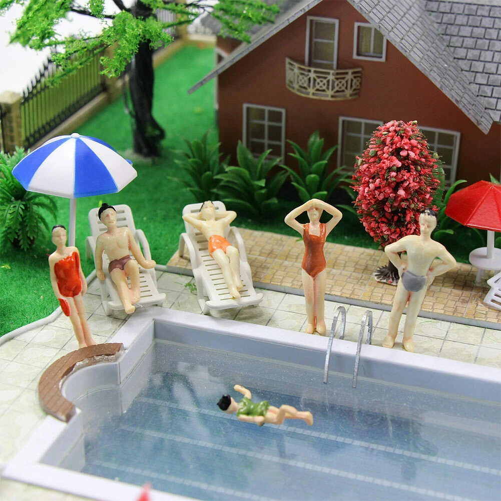 Add Vibrancy to Your O Scale Railway with 20 or 40 Pieces of Floating 1 48 Swimming Figures in Assorted Colors