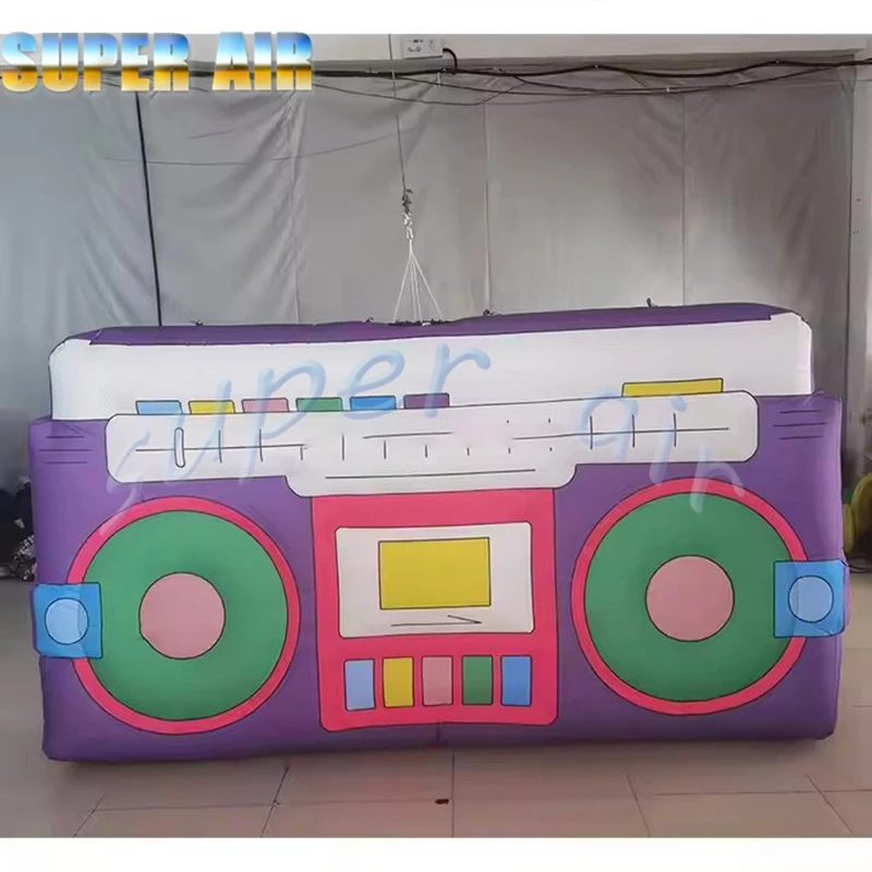 Machine d'enregistrement gonflable de décoration d'activité musicale de conception spéciale pour la fête
