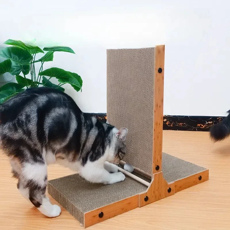 

Cat scratching board vertical scratching post duarable cat scratcher high quality Corrugated cardboard Cat Scratching pad