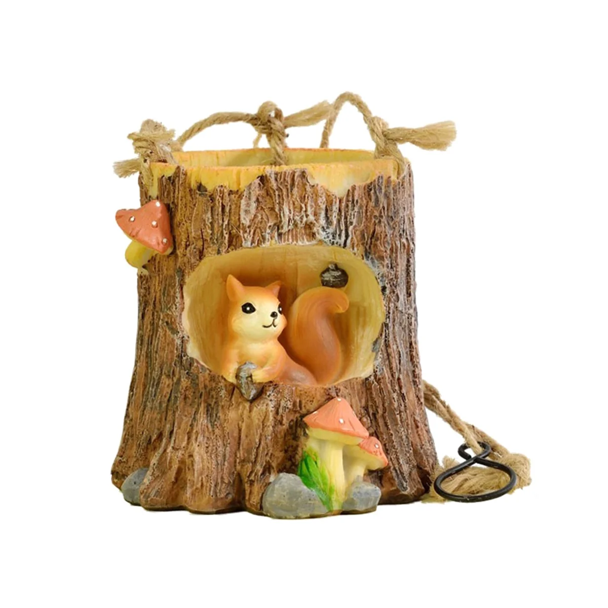 

Cartoon Hanging Basket Flower Pot Squirrel Swing Hanging Basket Animal Nest Decorate Succulent Planter Pot Hanging Pots