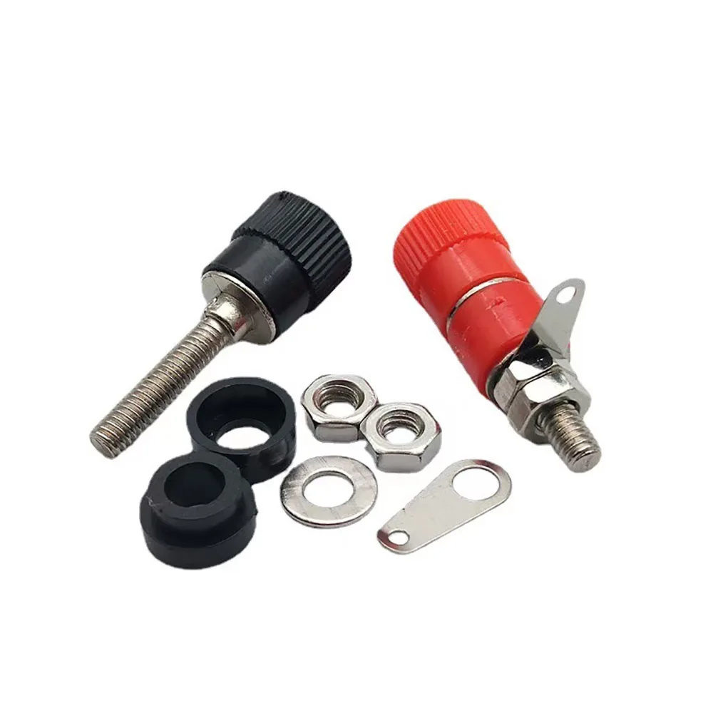 Câblage Terminal JS-910B 4mm Amplificateur Terminal Fiche Câblage Post gels Prise Installation Noir Rouge