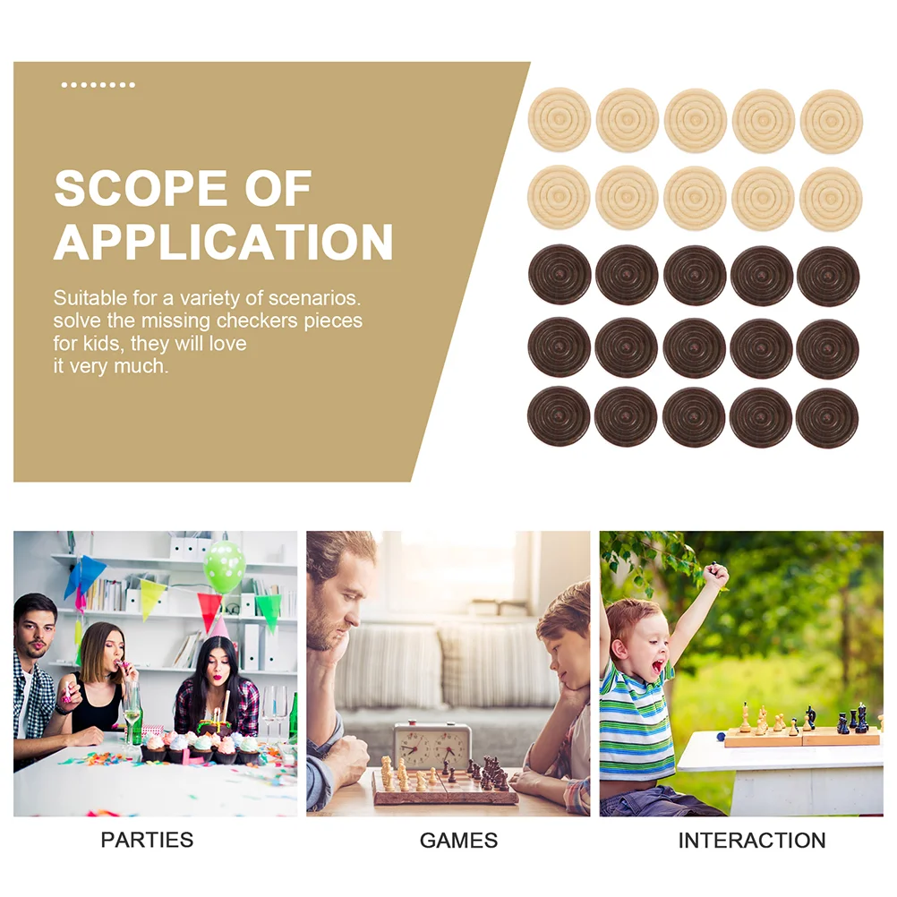 96 個チェスアクセサリー聖体拝領ウエハースボード旅行バックギャモンウエハースラウンドチェスマン木のおもちゃ