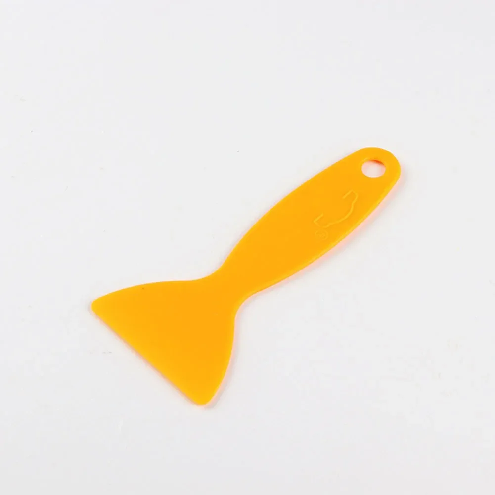 10Pcs Car Film Tools Yellow Scraper Glass Window Cell-Phone Film Plastic Small Scraper Lamp Film Triangle-Scraper Accessories