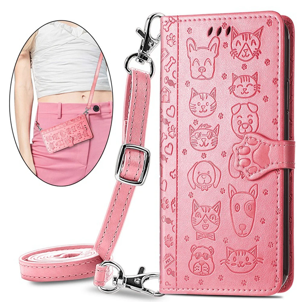 Cartoon Cat Dog Crossbody Leat - Vivo Y28 ulasan dan harga