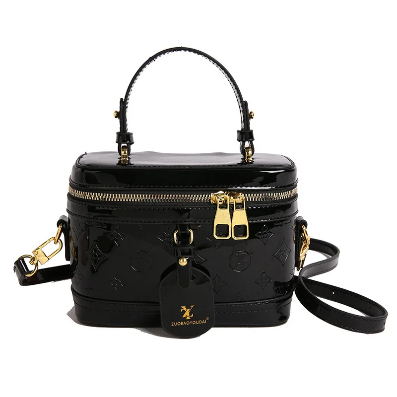 2025 Nuova borsa tote da donna con lettera in rilievo, borsa a tracolla chic con tracolla regolabile, borsa a tracolla solida e versatile per lavoro e appuntamenti