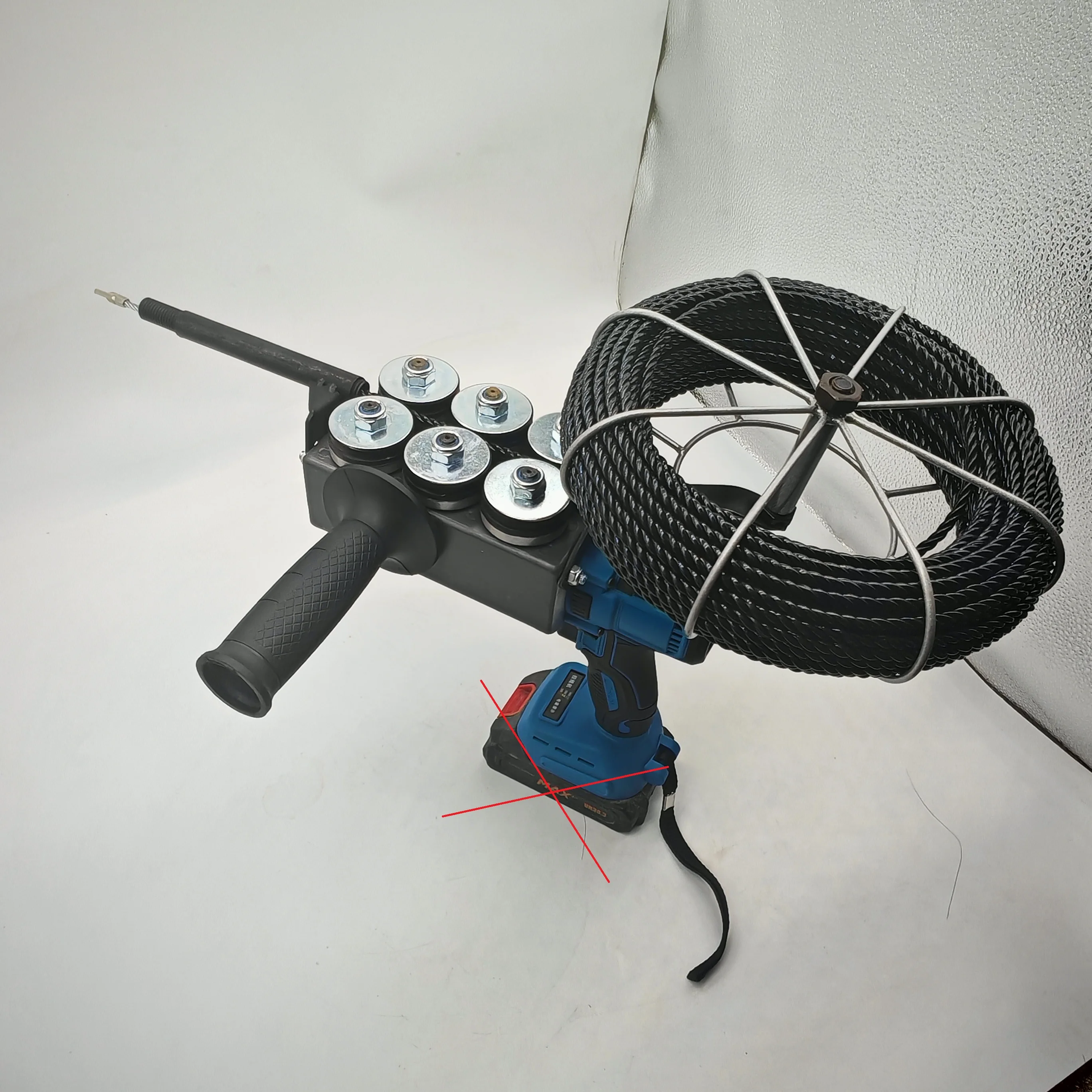 New Construction Lithium Cordless Stringing Machine Cable Automatic Wall Lead Wire Electric Rechargeable Wall Threading Machine