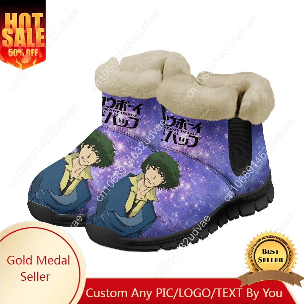 

C-Cowboy Bebop Snow Boots Mens Womens Teenager Shoes Keep Warm High Quality Casual Lightweight Couple Sports Custom Sneakers