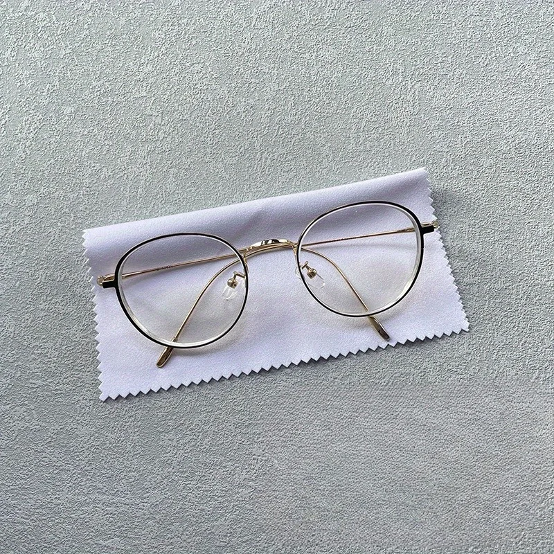 8pcs Assorted Colors No Wool Loss Microfiber Cleaning Cloths- Cleans Lenses, Glasses, Screens, Cameras, Eyeglasses, Cell Phone