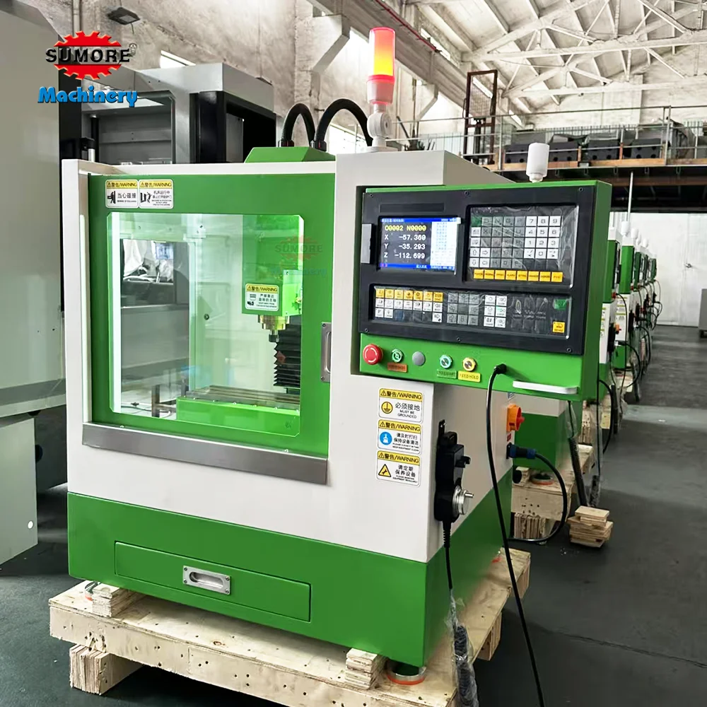SUMORE Mini CNC Machining Center VMC210 Cnc Milling Machine Desktop Vertical 3 Axis 4 Axis Machine Centre SP2215M