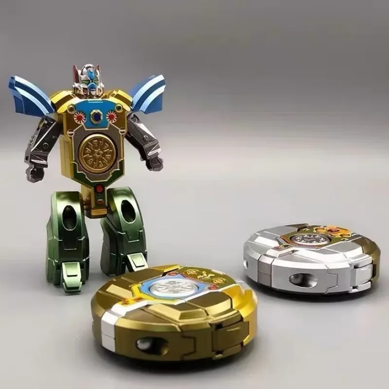 Fingertip Mechanical Gyroscope: Creative DIY Mecha Tank Transforming Robot – Educational and Stress-Relieving Toy