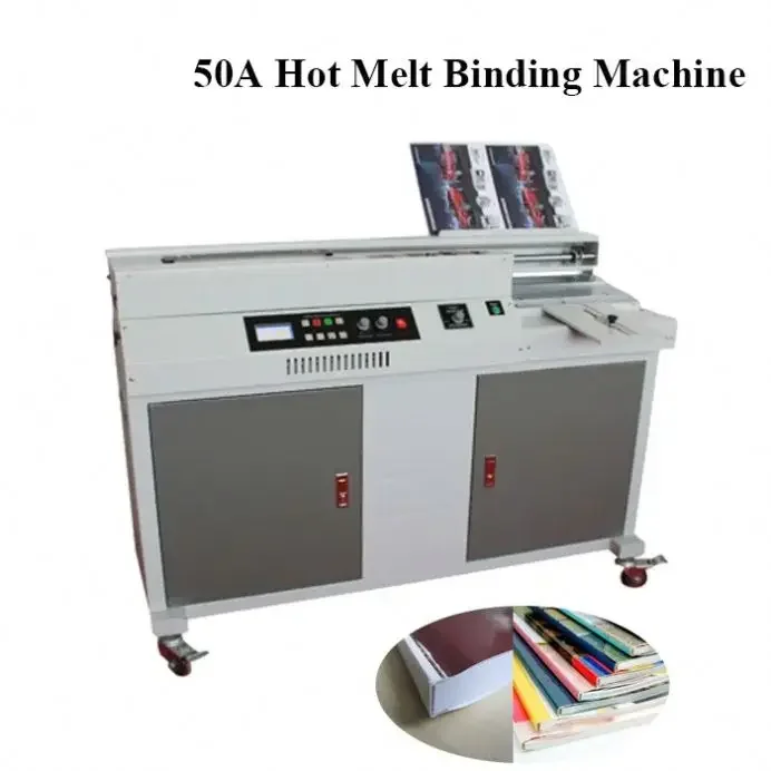 Electric Automatic  Perfect A3 A4 Hot Melt Glue Binder Adhesive Book Binding  Or Offet printing Machine  with Side Glue For Sal