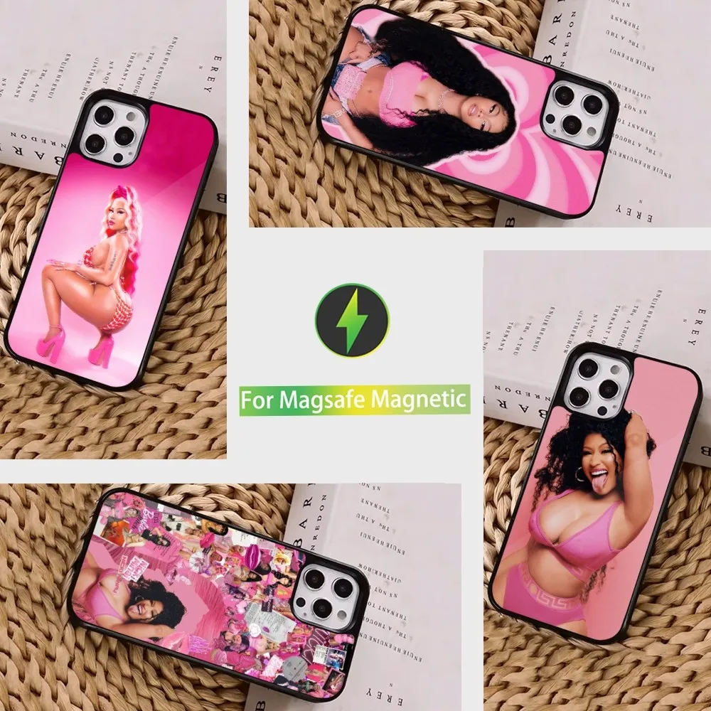 

Hot Singer N-Nicki M-Minaj Phone Case For iPhone 16,15,14,13,12,11,Pro,Max,Plus,Mini, Magsafe,Magnetic Wireless Charging Case