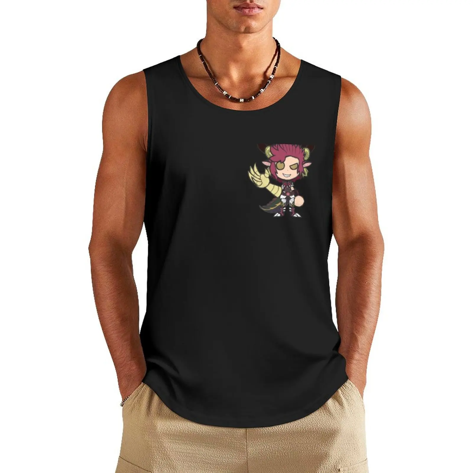 Cute Zoodiac Drident Tank Top Body man Men's gym clothing