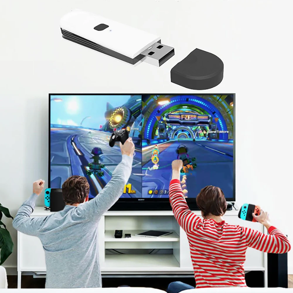 Картина 3: 1 шт. USB-адаптер приемника для PS3/PS4/PS5/XBOX ONE S/SWITCH PRO консоли Bluetooth беспроводной контроллер геймпад адаптер