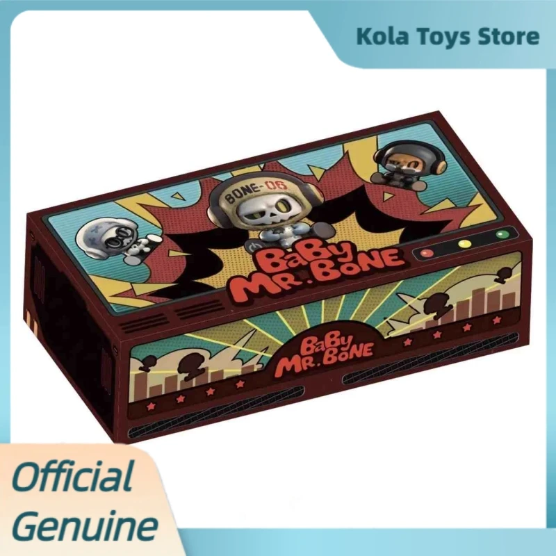 Genuine Baby Mr.Bone Blind Box Anime Figure Mini Fashion Play Figurine Doll Collect Decoration Pvc Model Toy Gifts For Boys