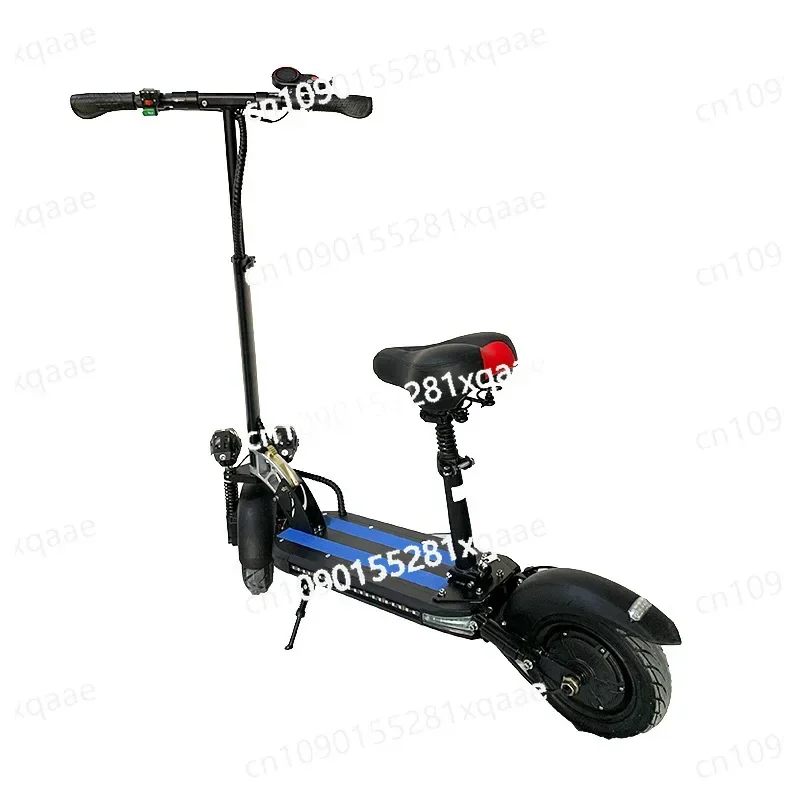 Off-road Electric Scooter 10-inch Aluminum Alloy, Double Shock Absorption and Double Highlight LED Headlights