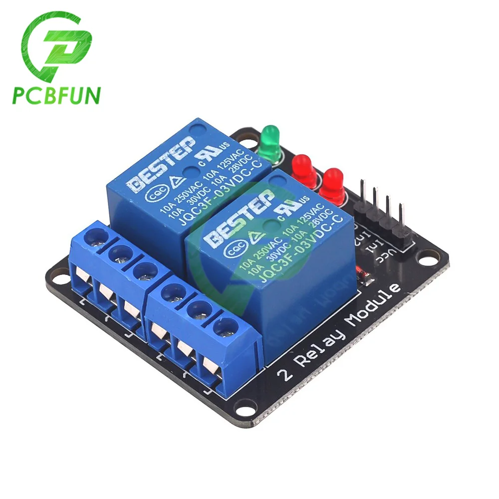 3V 3.3V 1/2 Channel Relay Module Low Level Trigge with Lamp Relay Output 1/2 Way Relay Module for Arduino