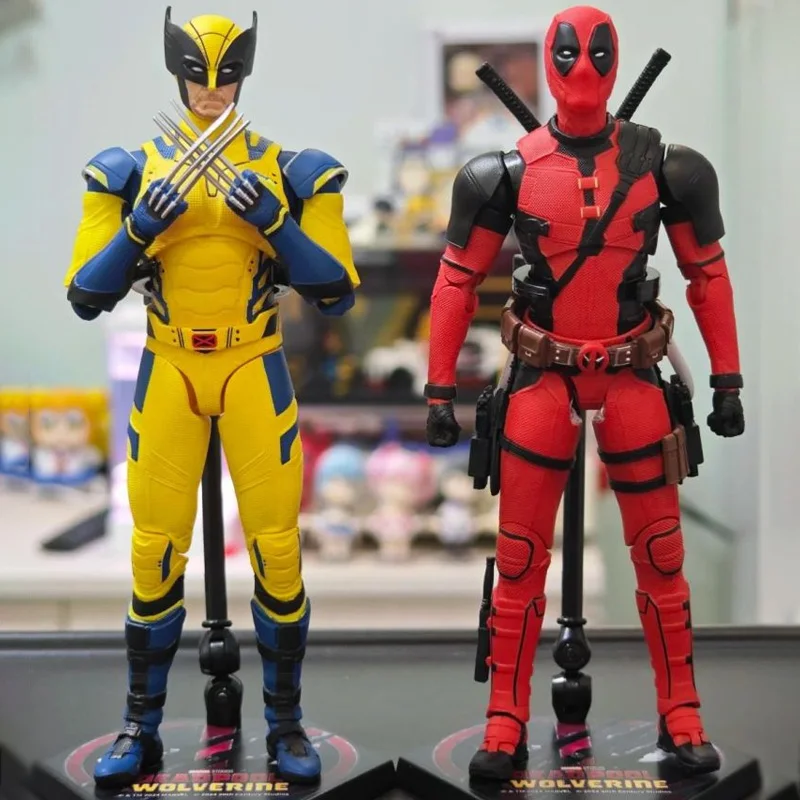 ZD X-Men Deadpool & Wolverine Anime Figure Marvel PVC Figure Deadpool Action Figurine Collection Model Joint Mobility Toy Gifts