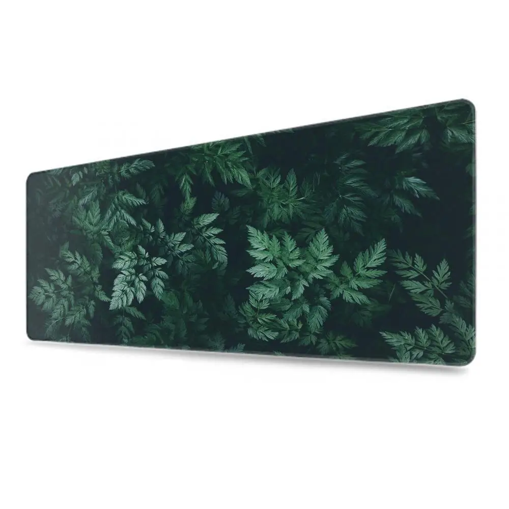 Green Tropical Plant Mouse Pad Gamer Accessory Large Home Mousepad E-sports keyboard pad Soft Carpet Non-Slip Computer Table Mat