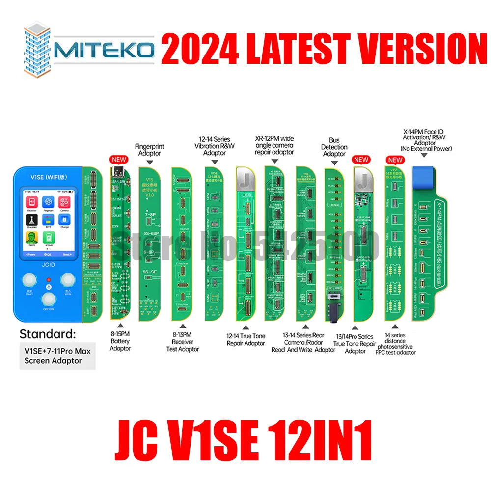 Programador JC V1SE 2025, proyector de puntos fotosensible, batería de choque táctil de Color Original, lector de huellas dactilares SN para 7, 8,