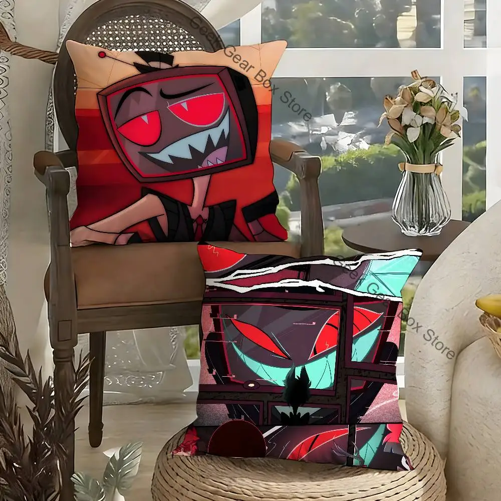 

VOX Trust Us H-HazbinS Pillow Case For Sofa Decor Car Office Room Printing Cushion Cover Decorations and Protector