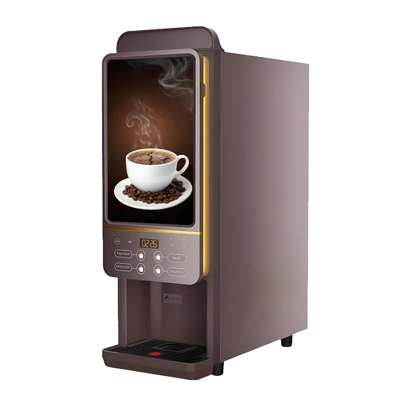 Freshly Ground Coffee Vending Machine Coffee Dispenser ADA Compliant Cloud-Based Management Coin Change Return Automatico