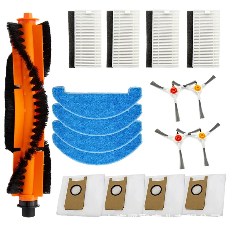For Liectroux LILIN X6 ABIR K30 K20 X9 Robot Vacuum Cleaner Parts Main Roller Side Brush HEPA Filter Mop Cloth Rags Dust Bags