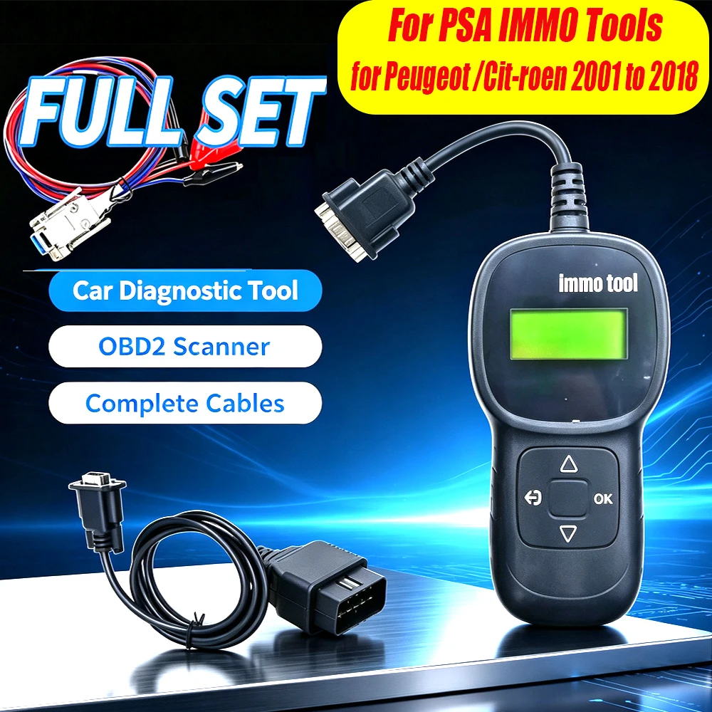 for PSA IMMO Systems Designed for Peugeot for Citroen 001 to 2018 This Tool Supports Reliable Key Programming and PIN