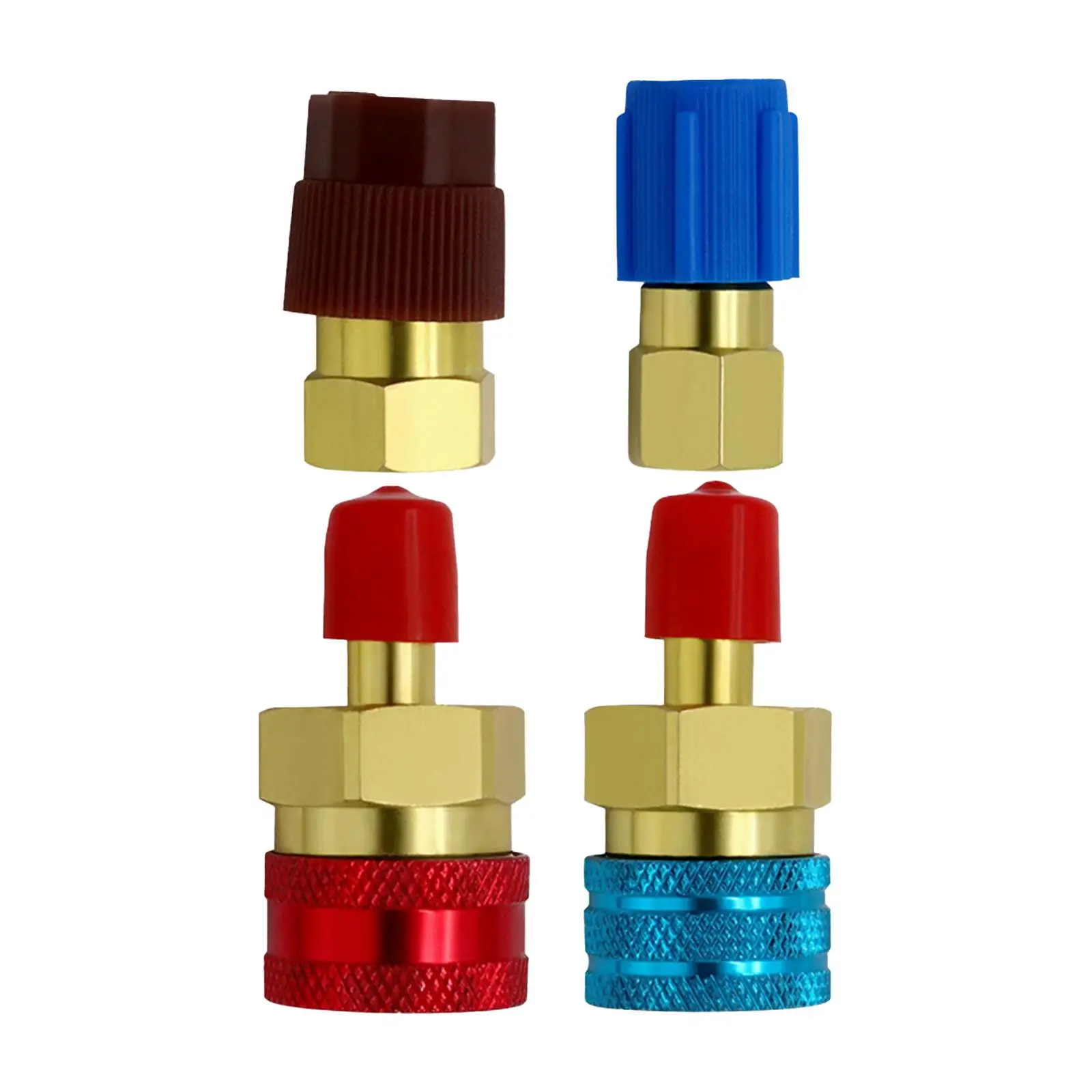 R1234yf Quick Couplers Set Practical Multifunctional High Low Side Adapter for