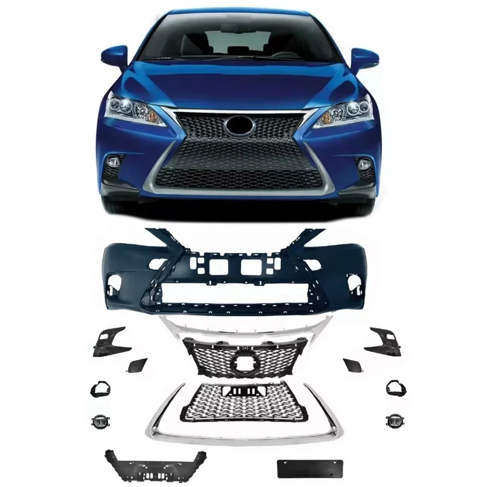 Car Bumper Kits for Lexus CT200h 2012--2014 To 2018-2020 Front Bumper for Lexus Front Bumper Bodykit Exterior Accessory