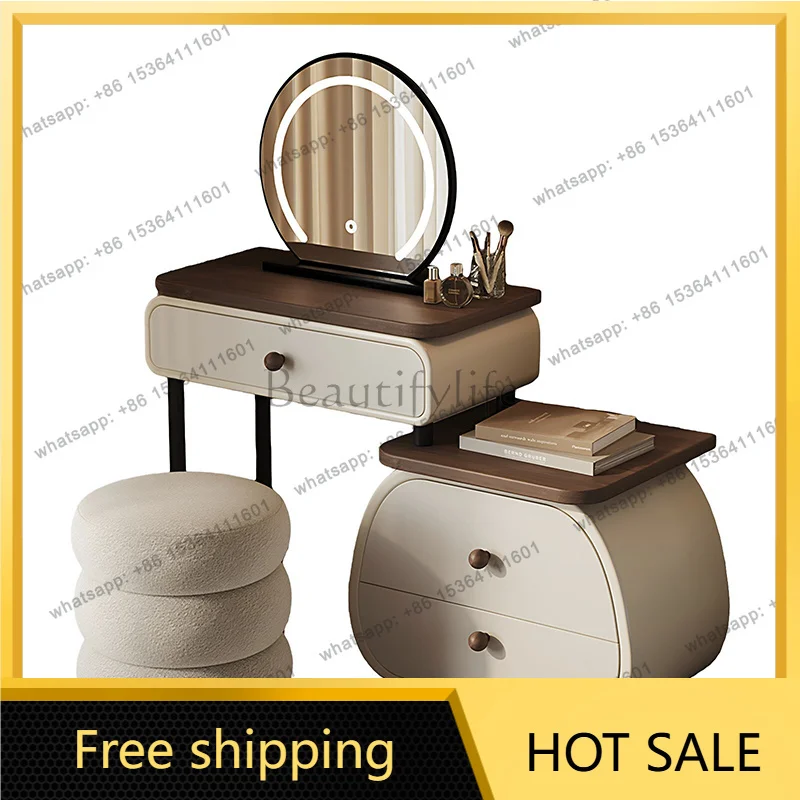 Aesthetic Luxury Premium Liftable Makeup Vanities Dressing Table Glamour Unique Bedroom Furniture