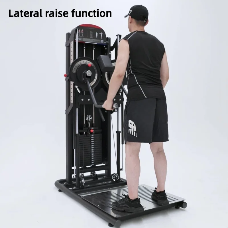 Side-level shoulder raise trainer multi-functional integrated heavy-duty straight arm chest clamp Large Fitness Equipment