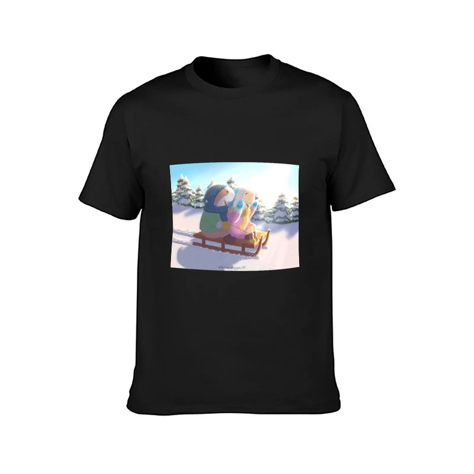 Winter piggies T-shirt Blouse for a boy animal prinfor boys mens t shirt graphic