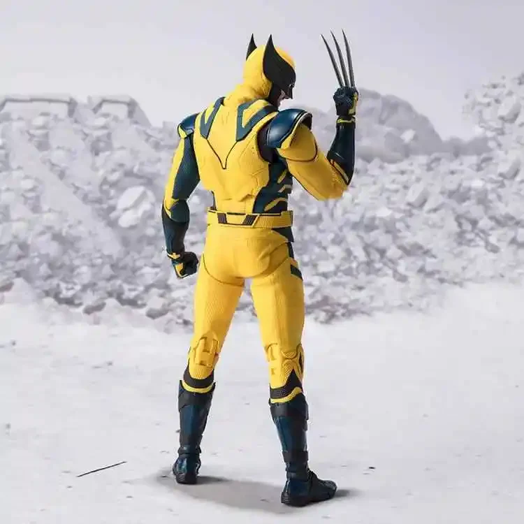 Original BANDAI S.H.Figuarts Deadpool Wolverine figura de Anime juguete figuras de acción muñeca PVC modelo colección niños regalo de cumpleaños