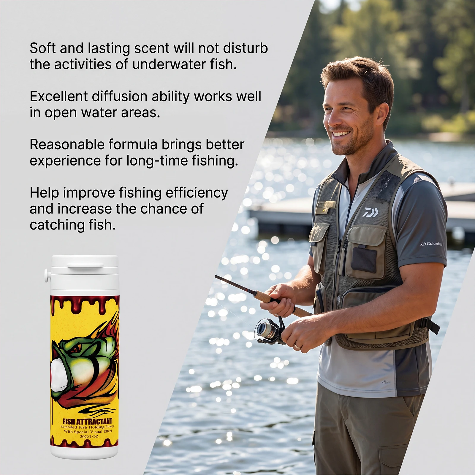 Garlic Flavor Fishing Attractant Long Lasting Lure Enhancer For Catfish Trout Panfish Freshwater Saltwater Angling Attractant