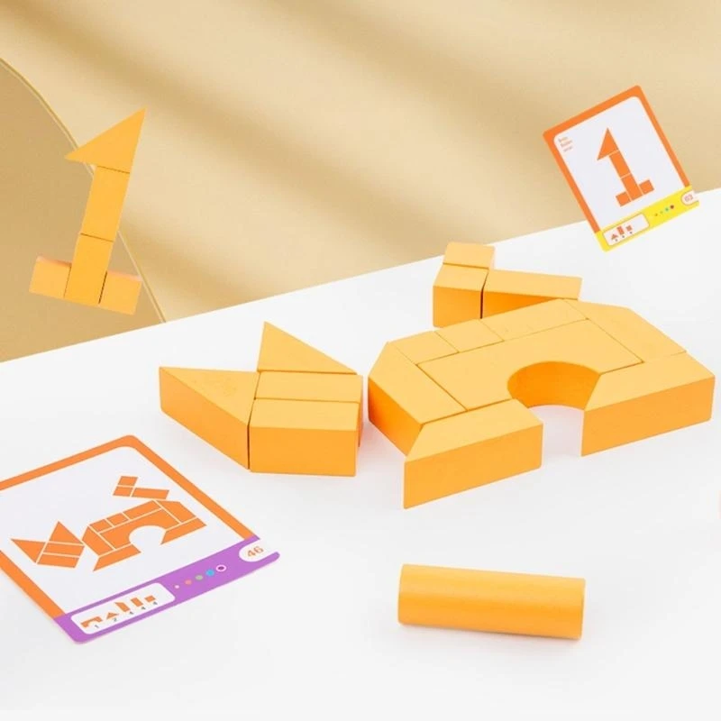 Blocos pilha empilhamento bloco correspondência cores, suporte aprendizagem pré-escolar 15UB