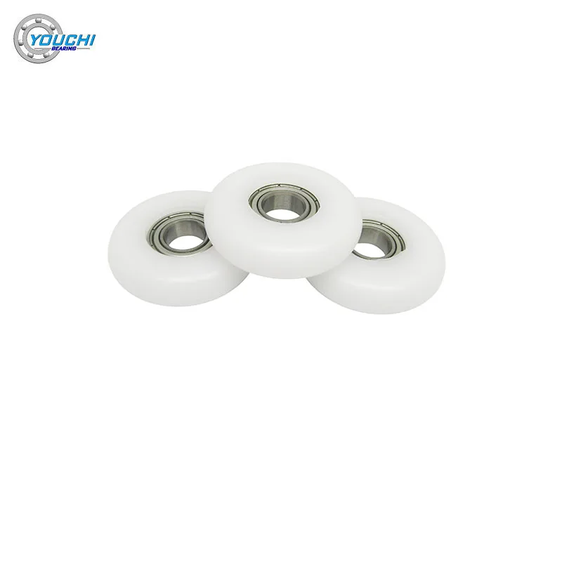 4pcs 10x38x10 Rowing Machine Rollers BSR6280038-10 OD 38mm POM Rower Wheel Plastic Coated Bearing Wheels 10*38*10