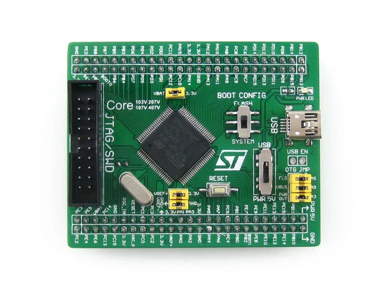 Core407V STM32F407 لوحة ARM Cortex-M4 الأساسية عالية الأداء