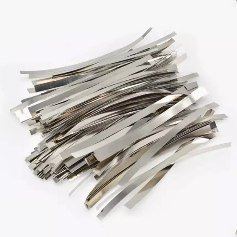 10-200Pcs Nickel Plated Steel Strip Connector Nickel-Plated Strap Sheets For 18650 Li-ion Battery Spot Welding Machine Welder