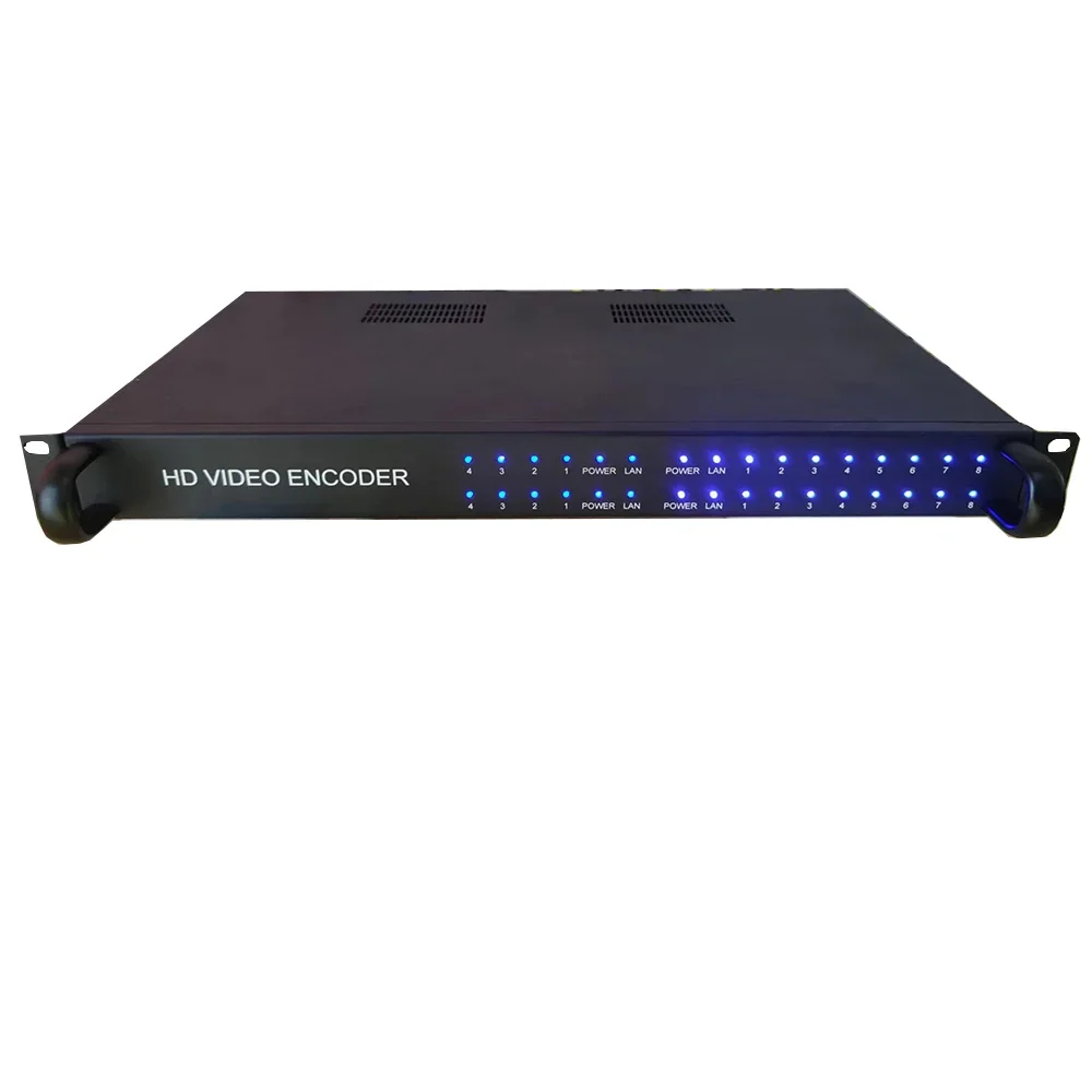 24-Channel Broadcast forHdmi To Ip Transcoder Tv Hd To Ip Rtmp Rtsp Http Ts Hls Udp H265 Video Encoder Encoder Hdmis 24 Canales