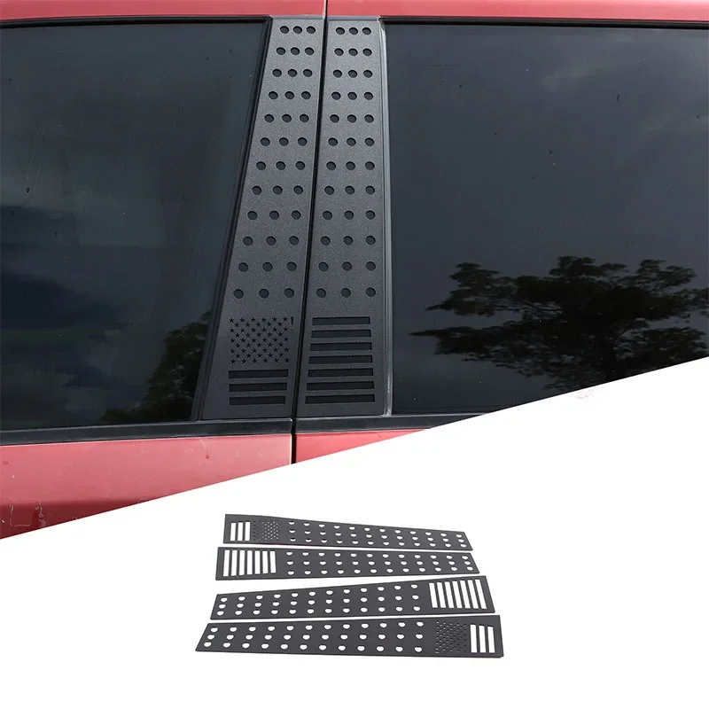 For Land Rover Freelander 2 2007-2015 Car Window Center Pillar Honeycomb Trim Guard Plate Exterior Details Alloy Accessory