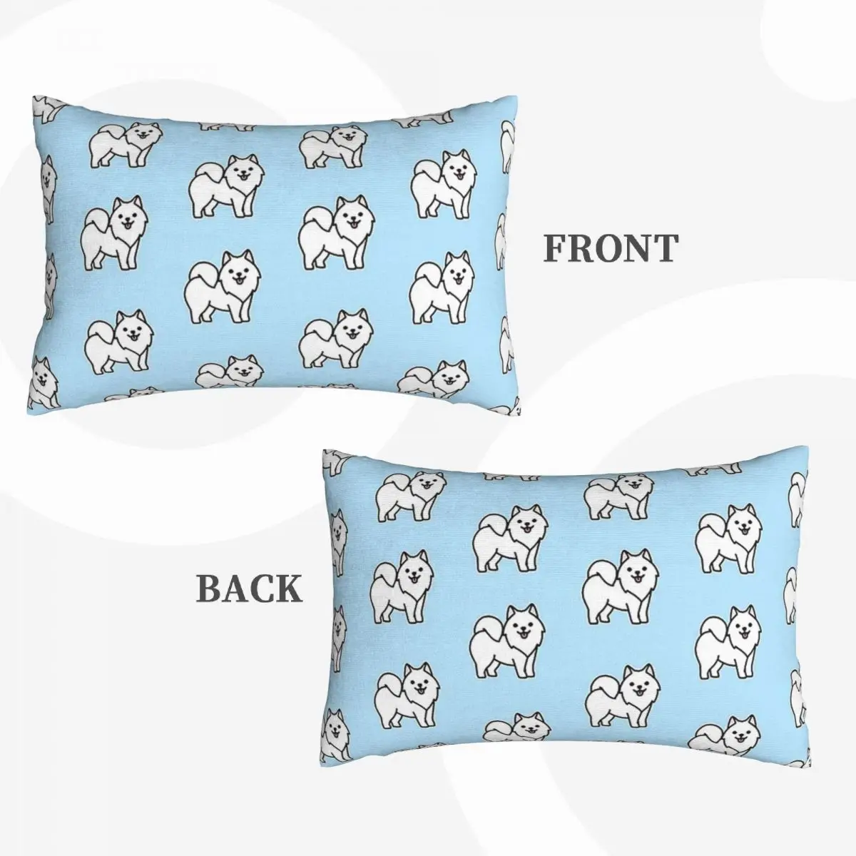 Samoyed Rectangle Pillowcase Cushion Cover Decorative Bedroom Bed Home Comfort Throw Pillow