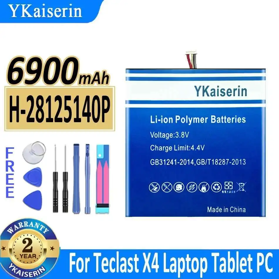 

H-28125140P High-Capacity 6900mAh Laptop Battery For Teclast X4 Laptop Tablet PC Battery 7 Wire Plug High-Efficiency