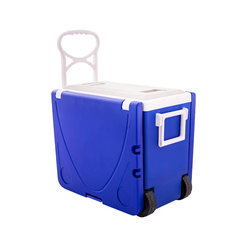 

28L Portable Cooler Box, Multifunctional Foldable Insulated Box, Outdoor Camping Picnic Table & Refrigerated Box for Camping