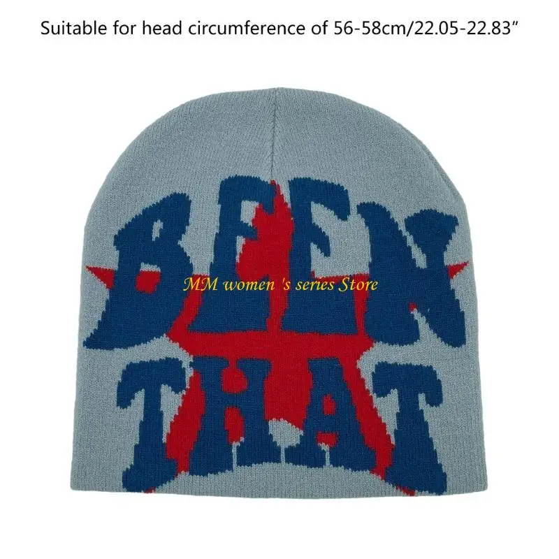 Q39C 2000s Girls Beanie Hat Pullover Bonnet Hat for Women Windproof Knit Sports Hat